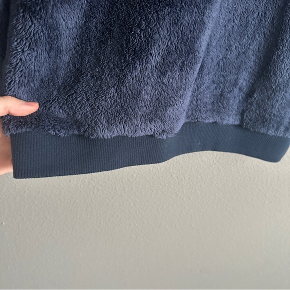 Patagonia Navy Fuzzy Fleece Quarter Zip Sweatshirt Small - Picture 4 of 12